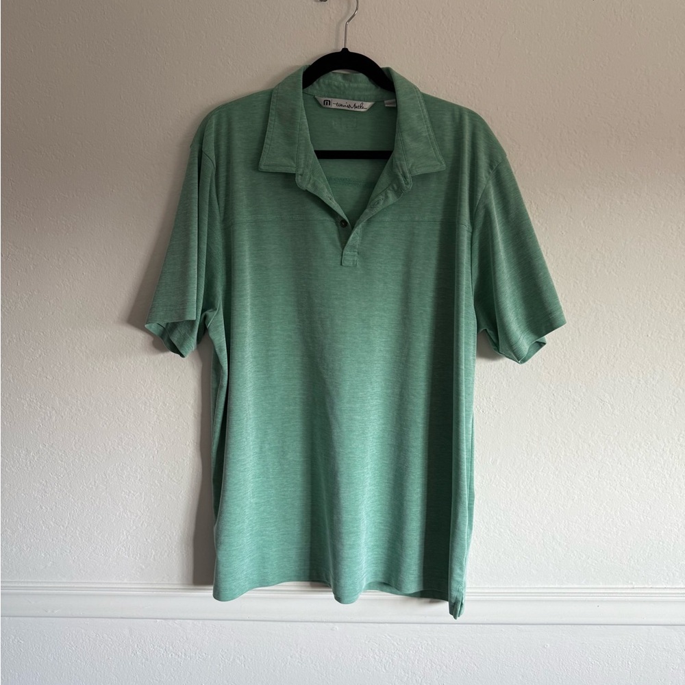 Travis Mathew Mint Green Polo Shirt